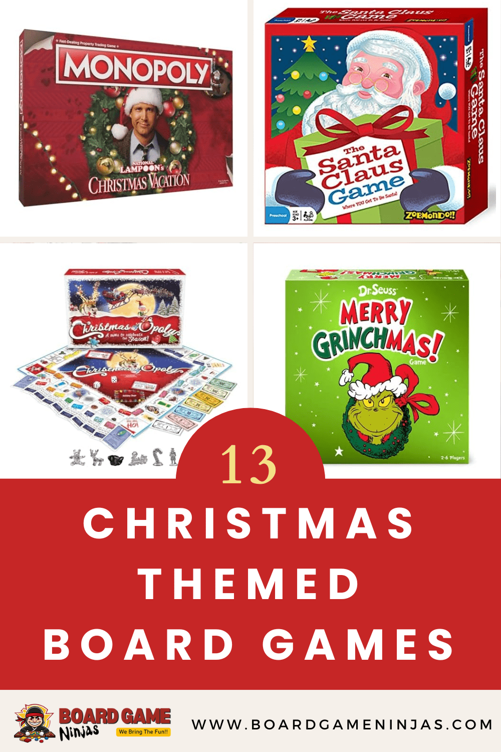 Christmas Themed Board Games Featured Image